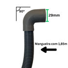 Mangueira De Saída Maquina De Lavar Boca Curva Larga 29mm