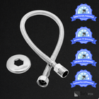 Mangueira Engate Flexível Aço Inox 40 Cm 1/2 Entrada