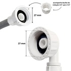 Mangueira Entrada + Saida Água Máquina De Lavar 3m Metros Cin