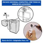 Mangueira Entrada + Saida Água Máquina De Lavar Universal 1,2