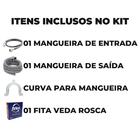 Mangueira Entrada + Saida Água Máquina De Lavar Universal 1,2
