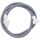 Mangueira Entrada Água Máquina De Lavar 2m Metros Cinza + Fit