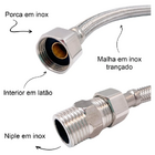 Mangueira Flexível Casagrande Mundial 60m Inox Cor: Entrada