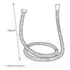 Mangueira Flexível Casagrande Mundial Metal 120cm
