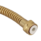 Mangueira Flexível para Água 1/2" 40cm Dourada Fosca Fani