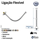 Mangueira Flexível Para Água 40cm Preto Brilhante Fani