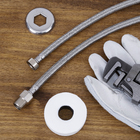 Mangueira Flexível para Água Cromado Alta e Baixa Pressão 1/2" 40cm Deca