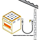 Mangueira Gas Aramada Cobre 0,60m Haenke