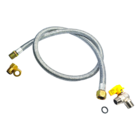 Mangueira Gás Encanado 1,20m + Adaptador E Registro 1/2 Mxf