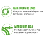 Mangueira Jardim 25m Metros Siliconada Dupla Camada + Torneir