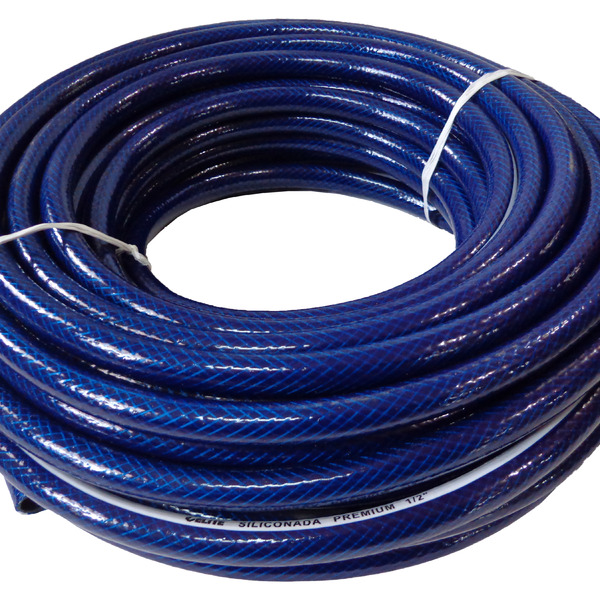 Mangueira Jardim Forte Reforçada Silicone Azul 1/2 - 30m
