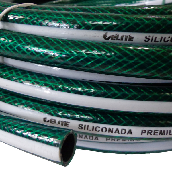 Mangueira Jardim Reforçada Trançada Silicone Verde 1/2 30m