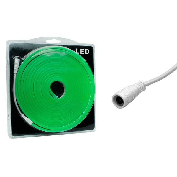 Mangueira Led Neon Verde Flexível 12v - 5 Metros