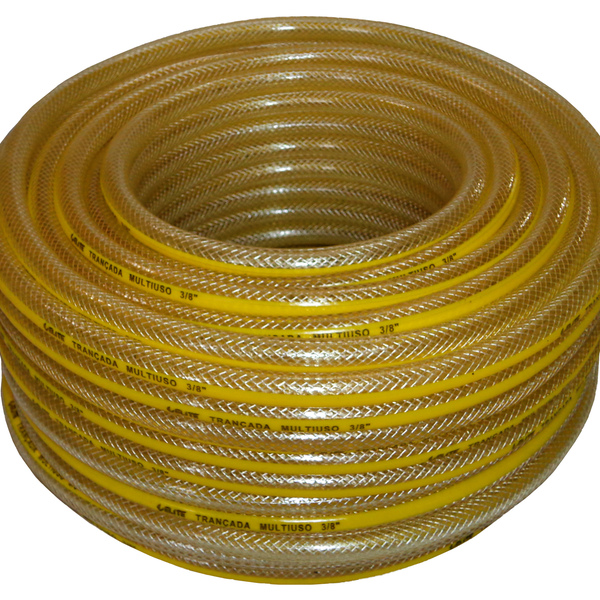 Mangueira Multiuso Gás, Ar E Água 3/8 X 4 Mm Trançada 50 Mts