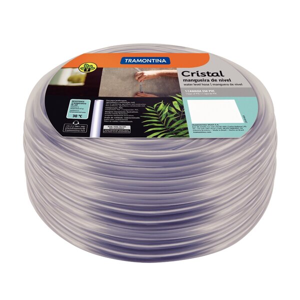 Mangueira Nível Cristal Tramontina 5/16' X 1mm 1 Camada 100 M