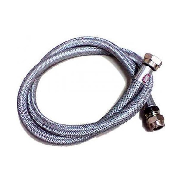 Mangueira P/ Gás De Rua Malha Aço Flexível Macho/fêmea