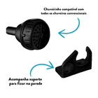 Mangueira Para Chuveiro 2,10m Universal Preta - Sintex