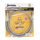 Mangueira para Botijão e Gás Encanado Aço Inox 3/8"x1/2" 120cm Jackwal