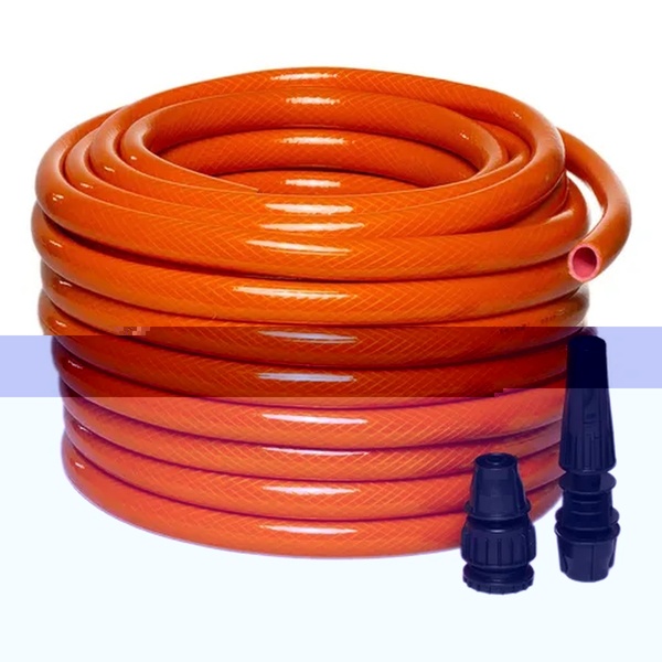 Mangueira Para Jardim 20m Trançada Kit Com Esguicho E Conecto