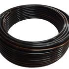 Mangueira Preta Plástica Marcação Laranja 3/4" Rolo 100 Metro