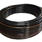 Mangueira Preta Plástica Marcação Laranja 3/4" Rolo 100 Metro