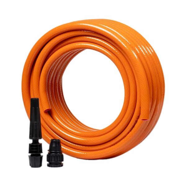 Mangueira Trançada Famastil Laranja Com Esguicho 15m