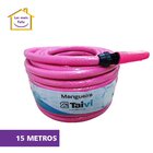 Mangueira Trançada Neon 1/2 X 2,00mm Rosa Com Glitter