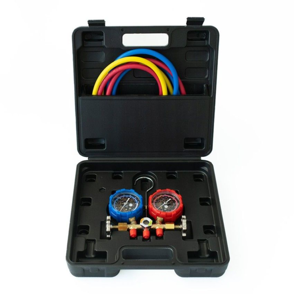 Manifold Com Mangueiras 90cm Com Maleta Premium R22/r134/r404