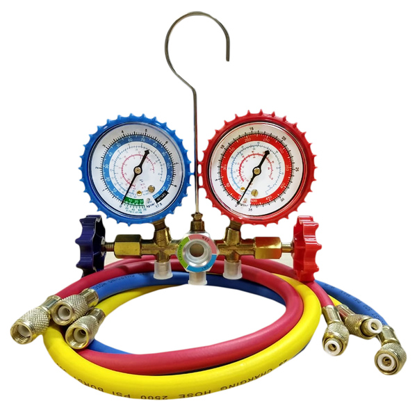 Manifold Para Refrigeração Com Mangueira 90cm Wwsoldas