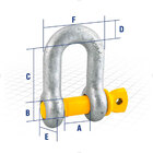 Manilha P/ Cabo De Aço 3/4" Reta Pesado Galv Vonder Plus