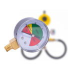 Manômetro De Pressão Colorido 125psi 1/8 Macho