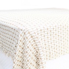 Manta 100% Algodão Casal 2,40 X 1,80 M Bege Com Caramelo - A