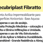 Manta Acrílica Impermeabiliz. Fibratto Recubriplast 18 Kg Tel