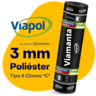 Manta Asfáltica 3mm Poliéster Tipo 2 (1m X 10m) Viapol Imperm