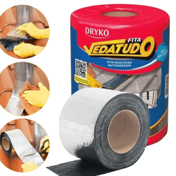 Manta Asfaltica / Térmica Vedatudo Cinza 20cm X 10m 0 6mm Dry