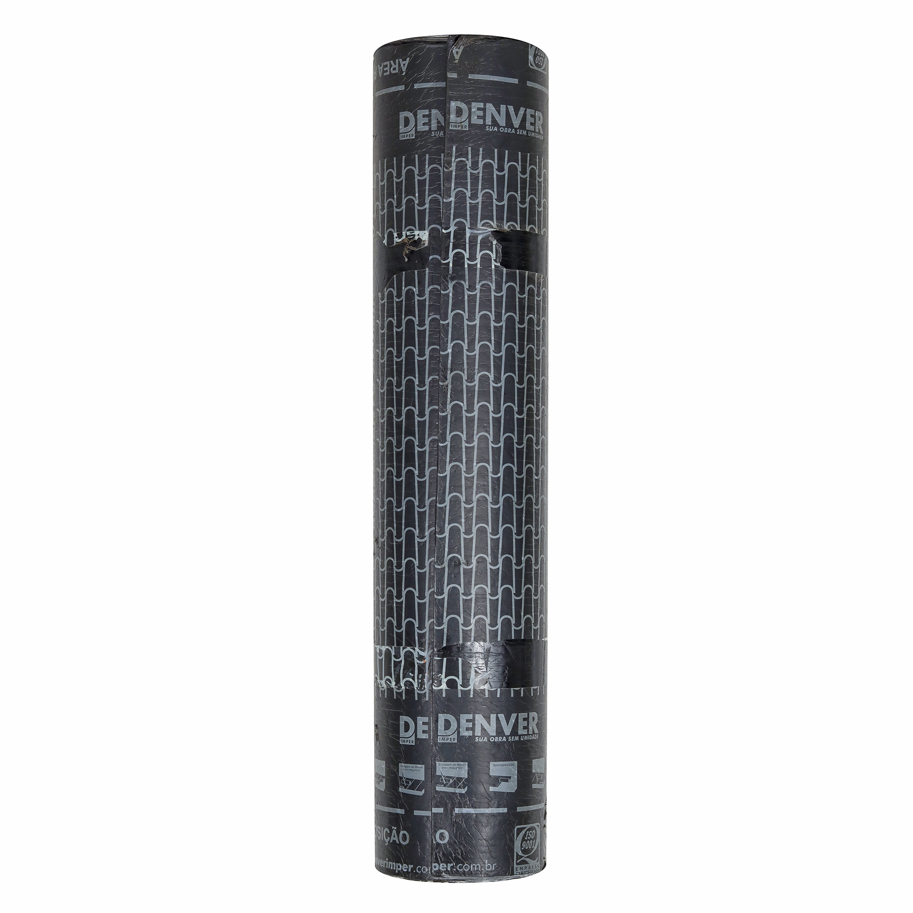 Manta Asfáltica Aluminizada Poliéster Tipo II Classe C 4mm 1x10m