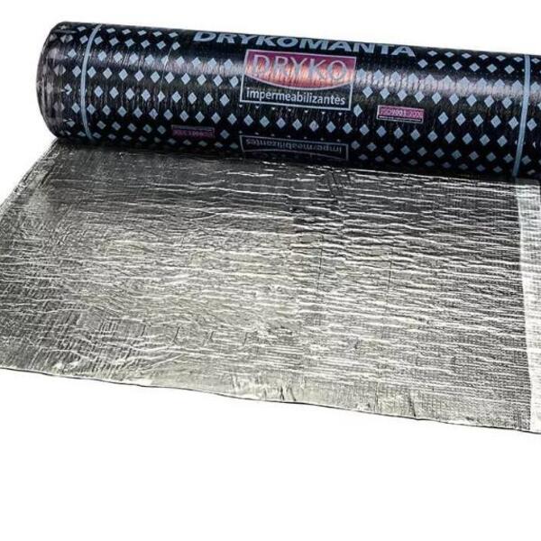 Manta Asfáltica Aluminizada Polialum Dryko 3mm 1m X 10 M (10m