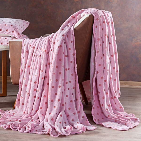 Manta Avulsa Plush Aveludado Rosa/pink Queen - Fleece Super M