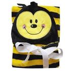 Manta Baby Capuz De Abelha Amarelo / Preto - Jolitex