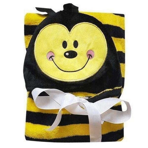 Manta Baby Capuz De Abelha Amarelo / Preto - Jolitex