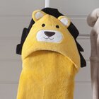 Manta Baby Com Capuz De Leao 075x100cm Amarelo Jolitex