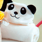 Manta Baby De Microfibra Com Capuz De Bichinho Jolitex - Urso