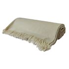 Manta Casal 100% Algodão Bege ( Algodão Cru)