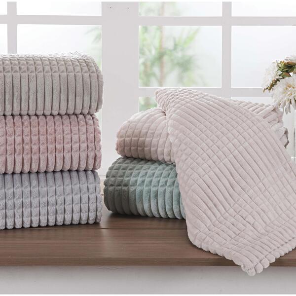 Manta Casal 180x220cm Andreza Flannel Mont Blanc Cáqui