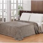 Manta Casal 180x220cm Andreza Flannel Mont Blanc Cáqui