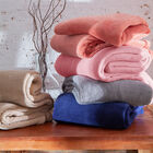 Manta Casal De Microfibra Corttex Cinza Un