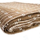 Manta Casal Força Do Querer - Caramelo Com Branco