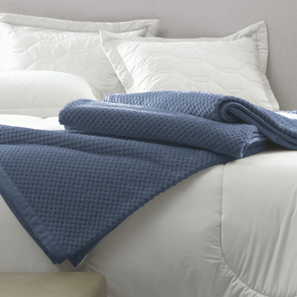 Manta Casal Queen Karsten Ivy Azul Queen