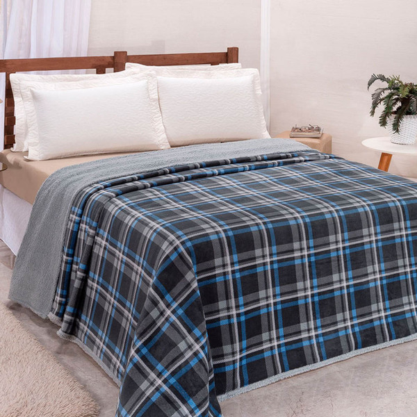 Manta Cobertor Aconchego 2 15m X 1 50m Solteiro Dupla Face Sh