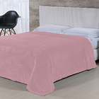 Manta Cobertor Casal 2,00x2,40 Microfibra Toque Flanel Rosa